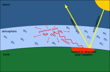Cartoon Greenhouse Gas