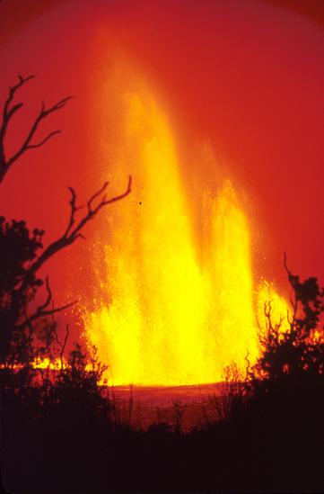 Kilauea lava flow